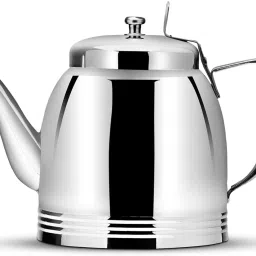 Steel Tea Serving Pot with Handle - Polished Coffee/Teapot with Lid Tea Urn-image-31