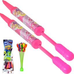 (2 Pichkari + 1 Magic Balloon)Toy for Children Holi & Summer Pool Party Fun Water Gun-image-82