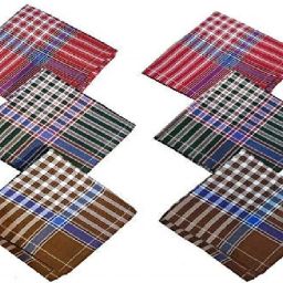 AKsells Men's Checks Colourful Handkerchief/Hanky made from 100% Cotton ["Multicolor"] Handkerchief-image-32