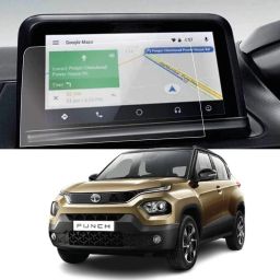 ear wear Screen Guard for TATA PUNCH (2023-2025) - 7 INCH INFOTAINMENT TOUCHSCREEN | Car Display Music System Protector || New TataPunch 9H Accessory [Not Tempered Glass]-image-26