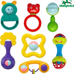 Colorful Lovely Attractive Safe Non-Toxic, Rattle Teether Rattle-image-72