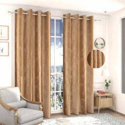 154 cm (5 ft) Polycotton Room Darkening Window Curtain (Pack Of 2)-image-37
