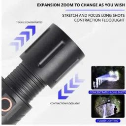 SUICUNE Led Torch 1200 Lumens Flash Light with Keychain Light 6 lx Camera LED Light image 3