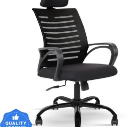 Diego High Back Ergonomic Office Chair Heavy Duty Black Metal Base 2 yr Warranty Mesh Office Arm Chair-12