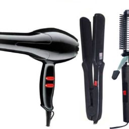 OLMEO Hair Dryer Hair Straightener Hair Curling Rod Personal Care Appliance Combo-image-8