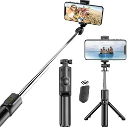 Sharp beak R1-L 360° Rotational Head, Hidden Tripod Stand Photography Bluetooth Selfie Stick-11