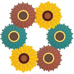 Silicone Sunflower Coasters - Anti-Hot & Foldable Trivet Mat Coaster for Table Protection & Home Decor - Washable & Reusable, Random Trivet-17