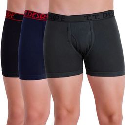 tt Pack of 3 Solid Men Trunk-picture-10