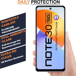 Laxdom Edge To Edge Tempered Glass for INFINIX NOTE 30 5G image 2