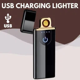 USB Cigarette Lighter for Smoking Windproof Slim Lighter with Fingerprint J224 Pocket Lighter-image-19