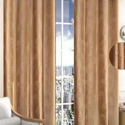 213 cm (7 ft) Polyester Semi Transparent Door Curtain (Pack Of 2)-7