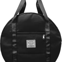 30 L Gym Duffel Bag - Round Multipurpose Bags for Women Duffel with Shoes Compartment Traveling Sports - Black-image-72