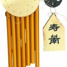 Feng Shui Vastu 7 Pipes Rods Wooden Wind Chime for Balcony with Good Sound for Positive Energy Wood Windchime-image-69