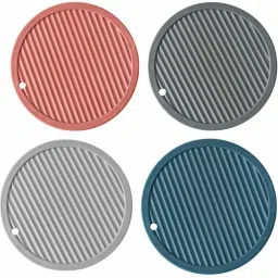Pvc Cosater C-A Round-Multi-4,Pack of 4 Silicone Trivet-6