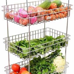 Stainless Steel Kitchen Trolley-26