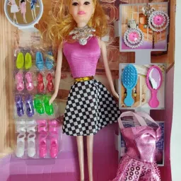 Big Size Baby Fashion Doll With Shoes & Fashion Accessories Kit Play Set-picture-30