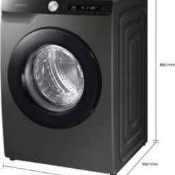 samsung 7 kg with Wi-Fi Enabled Fully Automatic Front Load with In-built Heater Black image 2