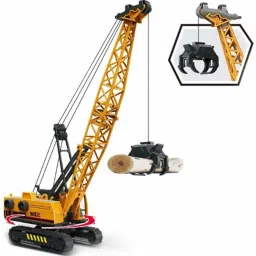 New Construction Clamps Long Crane Arial Crane Trucks Rotate by 360 Degree Toy Loader Toy and Excavator Vehicle Engineering Toy for 3 Years and Above Age Toddlers ,High Speed Friction Excavator toy for boys toy for kids toy for children push and pull along toy toy cars and truck-7