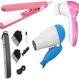 WIB Hair Straightener Hair Dryer Cordless Hair Trimmer Beauty Face Massager Personal Care Appliance Combo-image-30