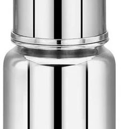 Stainless Steel Baby Hot Milk Feeding Bottle With Cap, Silicone Nipple - 140 ml-image-50