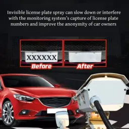 finzatik 120ML Hide Number Plate from Camera Spray, License Plate Invisible Stickers Combo image 3
