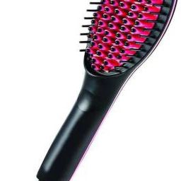 UARV FASHION Simply Straight,Curler and Styler Fast Ceramic Brush with Multi-Fuction- LCD Display/Brush 1202 Hair Straightener Brush-image-6
