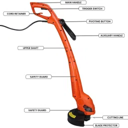 oriley 400W Corded 22cm Cutting Diameter Portable Electric String Cutter Machine Corded Grass Trimmer image 2