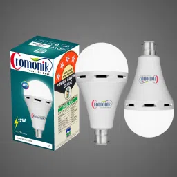 Pack of 2-12W LED Rechargeable Light Bulb with Fast Charging 4 hrs Bulb Emergency Light-19