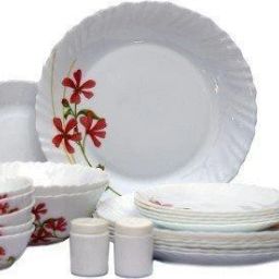 Pack of 29 Opalware Coral Charm Dinner Set-image-59