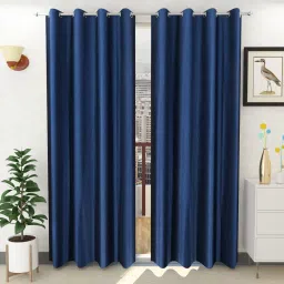 213 cm (7 ft) Polyester Semi Transparent Door Curtain (Pack Of 2)-15