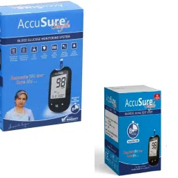 Simple Blood sugar Glucose monitoring system machine including 50 Test Strips Glucometer-10