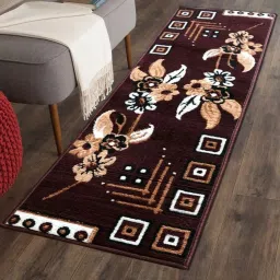 Brown Polyester Runner-image-33