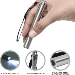 Surgical Pen Light Medical for Nursing Students Doctors Stainless Steel Mini Torch-15