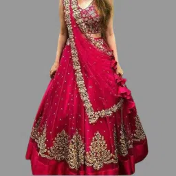 Self Design Semi Stitched Lehenga Choli-image-64