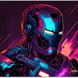 Quitters BigSize Iron Man Gaming Non-Slip Rubber Base Mousepad-image-0