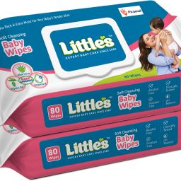 Soft Cleansing Baby Wipes with Aloe Vera, Jojoba Oil and Vitamin E, Lid Pack-12