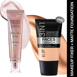 Rose Gold Strobe Cream (30ml)+Caramel Natural Hydra Matte Mini Foundation (18ml)-2