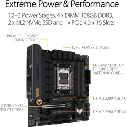 ASUS TUF GAMING B650M-PLUS AM5Socket Micro-ATX AMD B650 Chipset DDR5 Motherboard for Desktop image 2