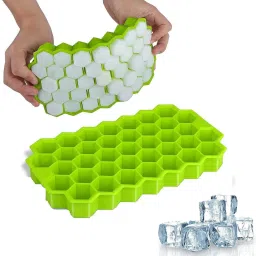 Silicone Honeycomb Ice Cube Mold for Cocktail , Drinks, Baby Food_11 Multicolor Silicone Ice Cube Tray-image-40