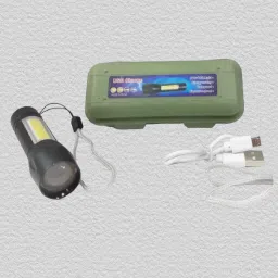 Packet LED Torch with Green Box116_VRBL264 10 hrs Torch Emergency Light-16
