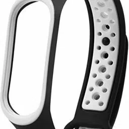 uTapu Adjustable Wristband Multi Color(Dotted Style) Strap Compatible with Mi Band 4/Mi Band 3, Smartwatch Replacement Bracelets, Soft Waterproof Fitness Band Strap for Xioami Band 3,4 M3 Strap, M4 Strap Mi Band Strap(Black White Dot, Only Strap) Smart Band Strap-image-11