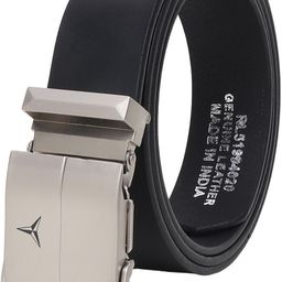 provogue Men Formal Black Genuine Leather Belt-picture-5