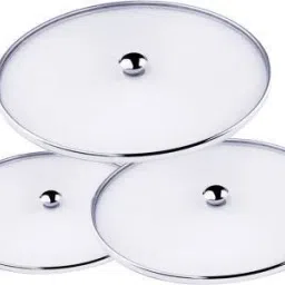 Stainless Steel Milk Bowl Net Cover, Multi Purpose Strainer/jaali (Set of 3, Size - 8, 9 & 10 Inch) 8 inch, 9 inch, 10 inch Lid Set-picture-10