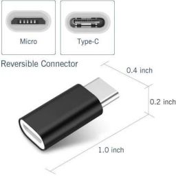Like Star Multicolor Converter Type C to V8 USB Adapter Metal Buy 1 Get 1 Free Andriod (Multicolors) Phone Converter-17
