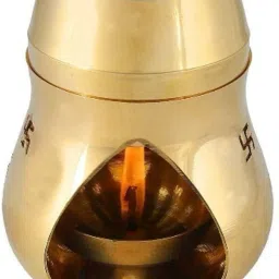 Brass Aroma Incense Burner , Camphor Lamp , Aroma Lamp, Oil Burner, Oil Diffuser Brass Table Diya-image-20