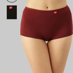 Pack of 2 Women Boy Short Multicolor Panty-image-3