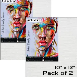 10X12 Cotton Medium Grain Board Canvas (Set of 2)-26