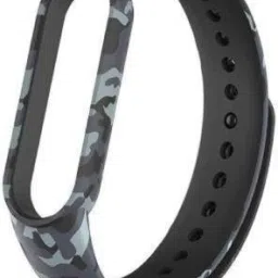 Asotai Soft Silicon Replacement Brand Strap For Mi Band 5 And Mi Band 6 Pack of 1 (Army Grey) Smart Band Strap-22