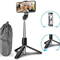 Huntindia Selfie Stick And Stand Phone Holder +Bag Best Mobiles Video Stand Gimbal Tripod, Tripod Kit, Monopod-image-58