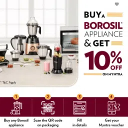 borosil 1400 W Induction Cooktop Push Button image 4